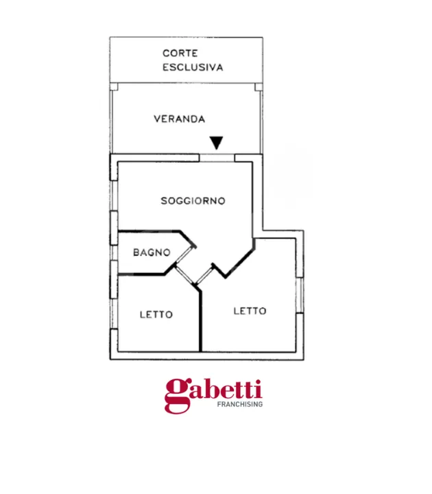 Plan - Ground Floor Apartment with Veranda in Budoni