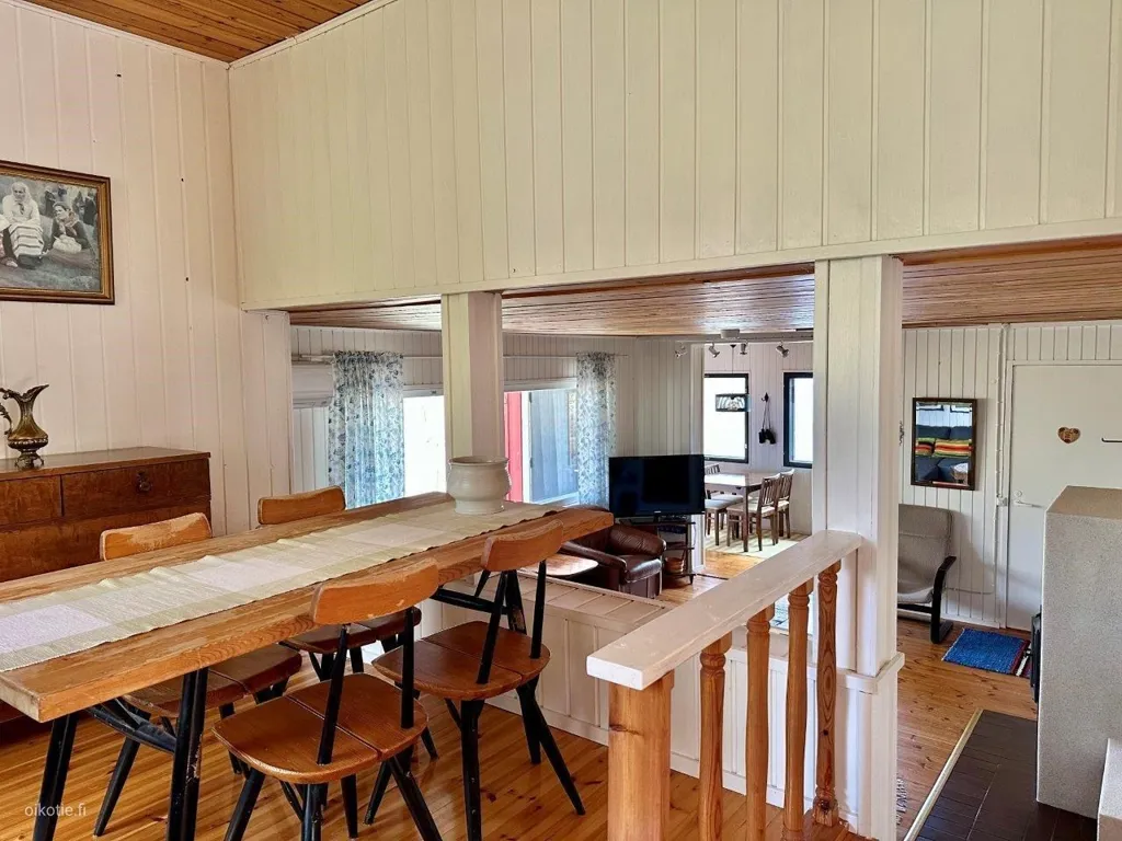 Dining Room - Detached House with Lake View in Sysmä