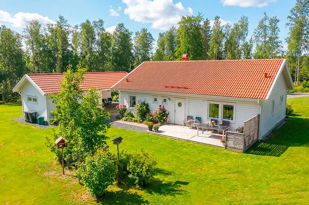 Vue aérienne - Modern Villa with Garden near Aneby