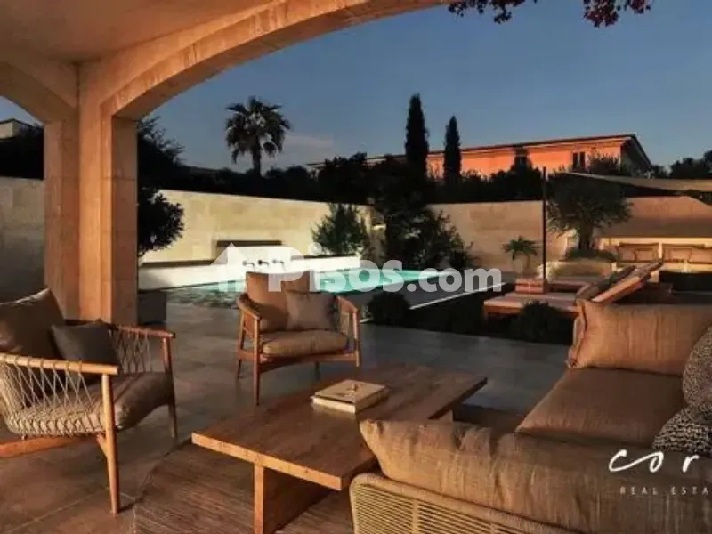 Terrace - Mallorcan Chalet with Pool in Ses Salines