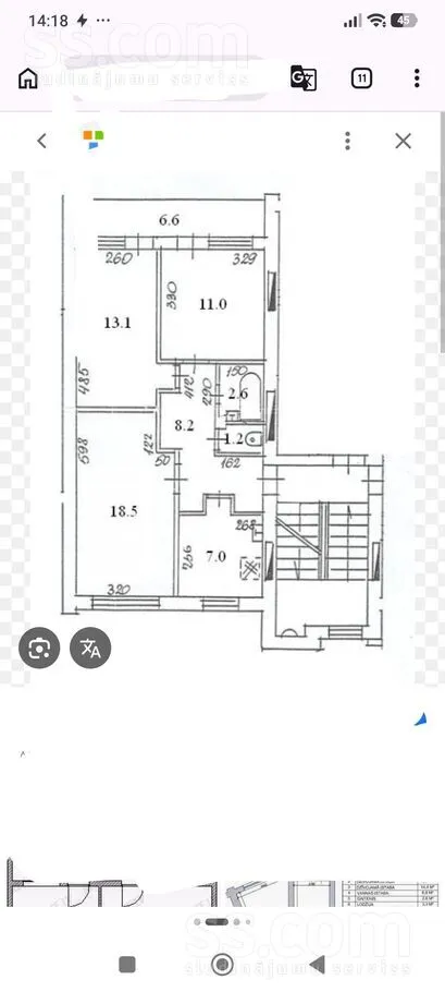 Planimetria - 3-Bedroom Flat with Balcony in Preiļi
