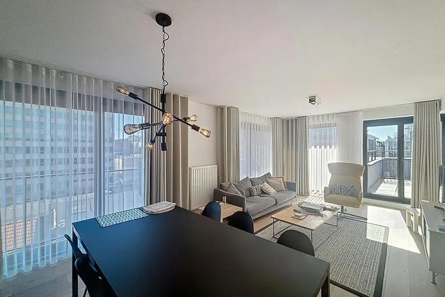 Séjour - Appartement Meublé avec Terrasse à Bruxelles