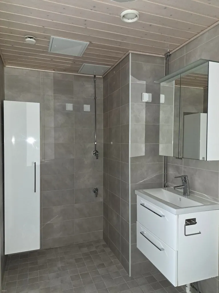 Salles de bain - Apartment with Sauna in Keljo, Jyväskylä