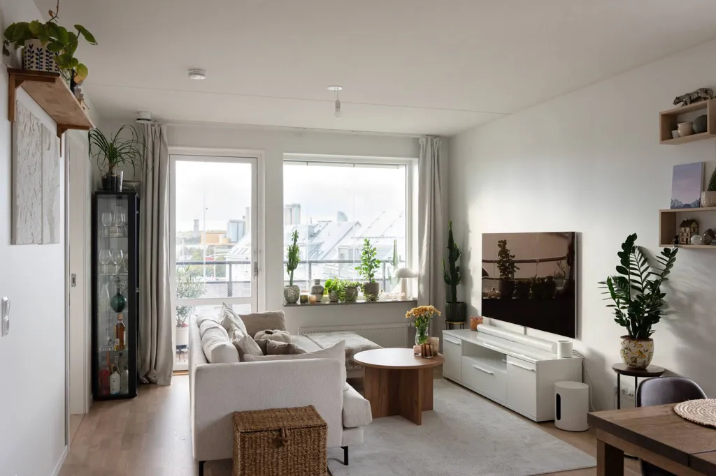 Séjour - Modern Flat with South-Facing Balcony in Västerås