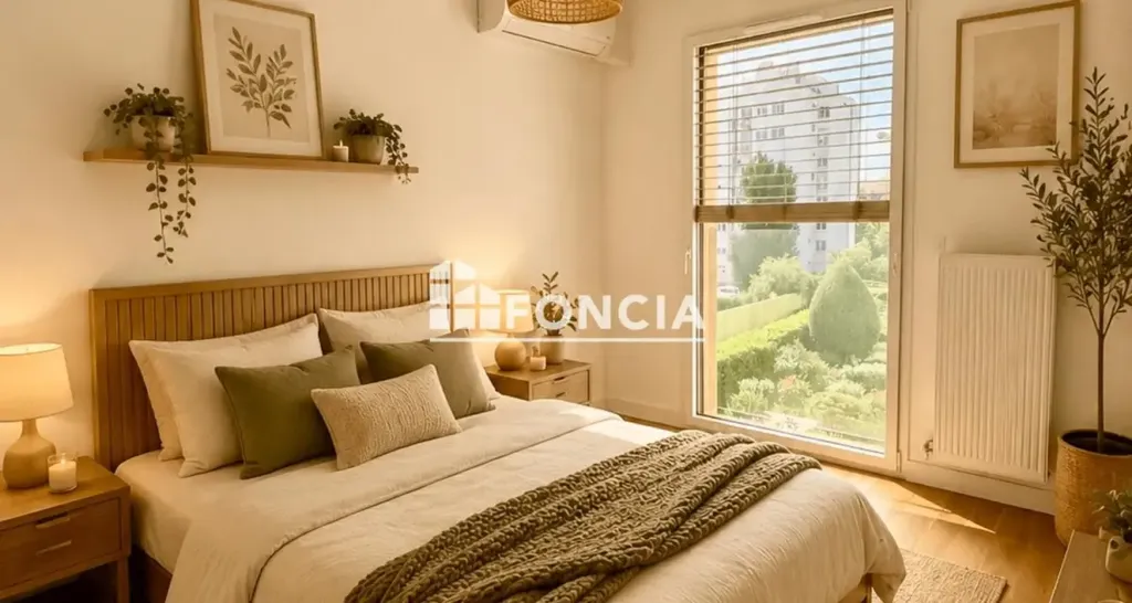 Bedrooms - Recent T3 Apartment with Terrace in Paris