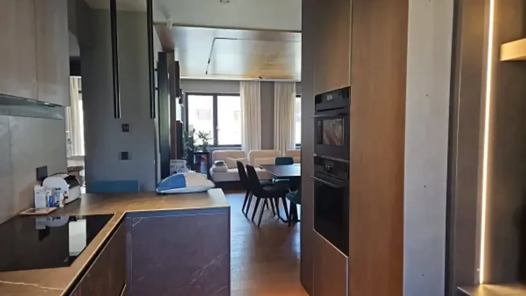 Cuisine - Semi-Panoramic Apartment in Via Posillipo, Naples