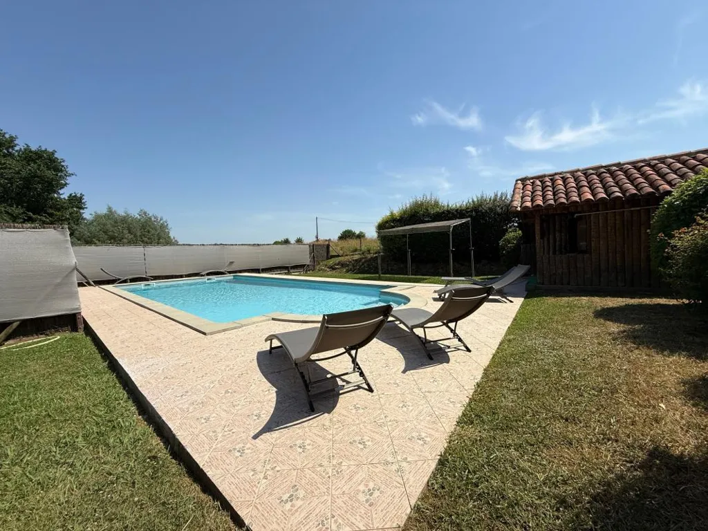 Piscina - Character House with Pool in Mauleon d'Armagnac