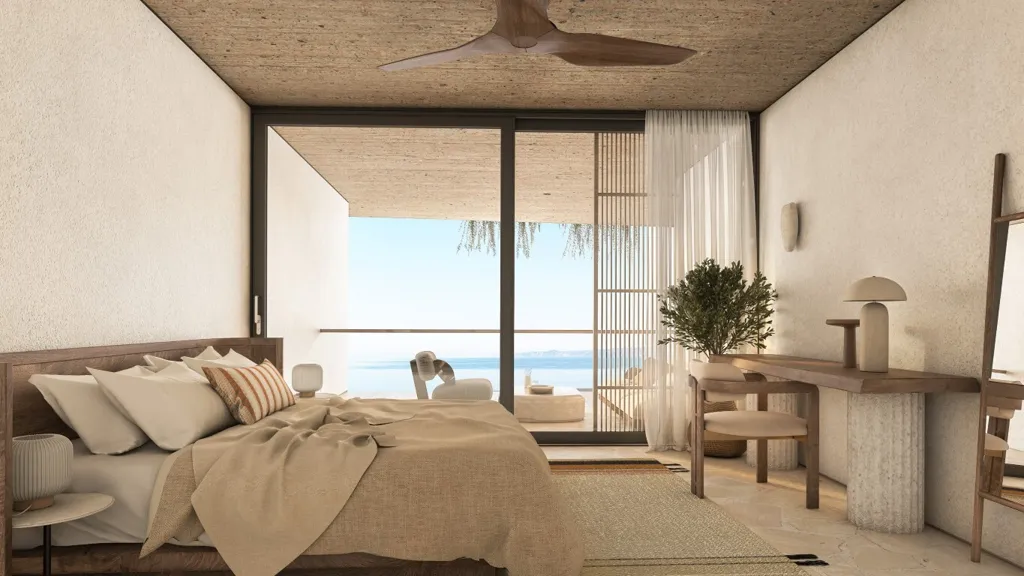 Chambres - Hilltop Flat with Sea Views in Elounda