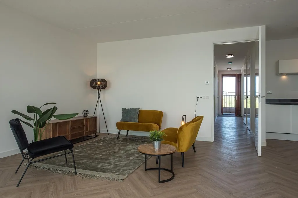 Living Room - Apartment with Harbour View in Lelystad