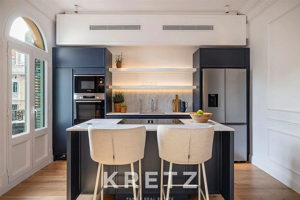Köök - Apartment with Balcony in Eixample Izquierdo