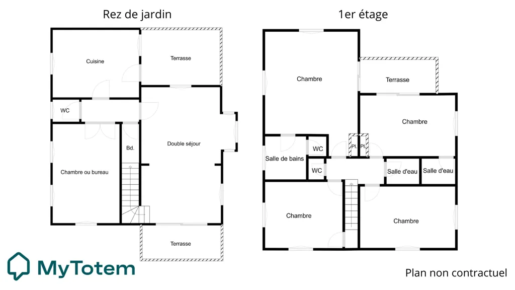Plan - Villa avec Piscine et Vues à Saint-Pierre de Féric