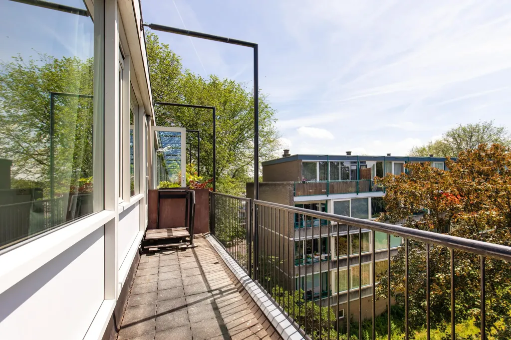 Balcon - 2-Bedroom Flat with South-Facing Balcony in Haarlem