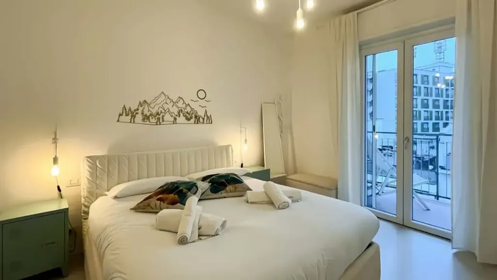 Chambres - Modern Studio with Balcony in Milan