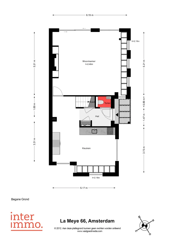 Plan - Maison 4 pièces à Amsterdam