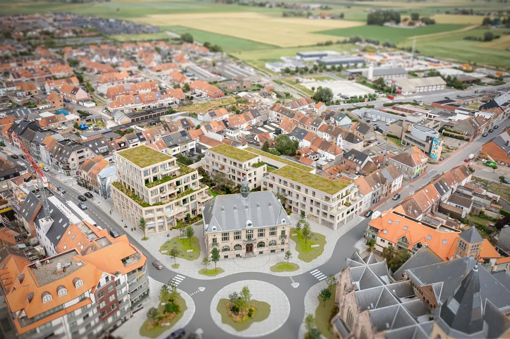 Aerial - New Apartment with Terrace in Middelkerke