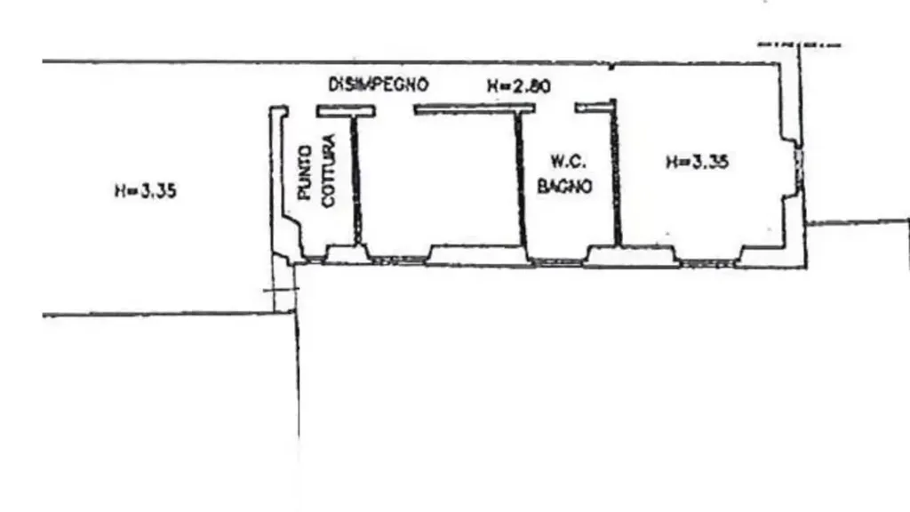 Plan - Apartment with Multiple Levels near Duomo, Florence