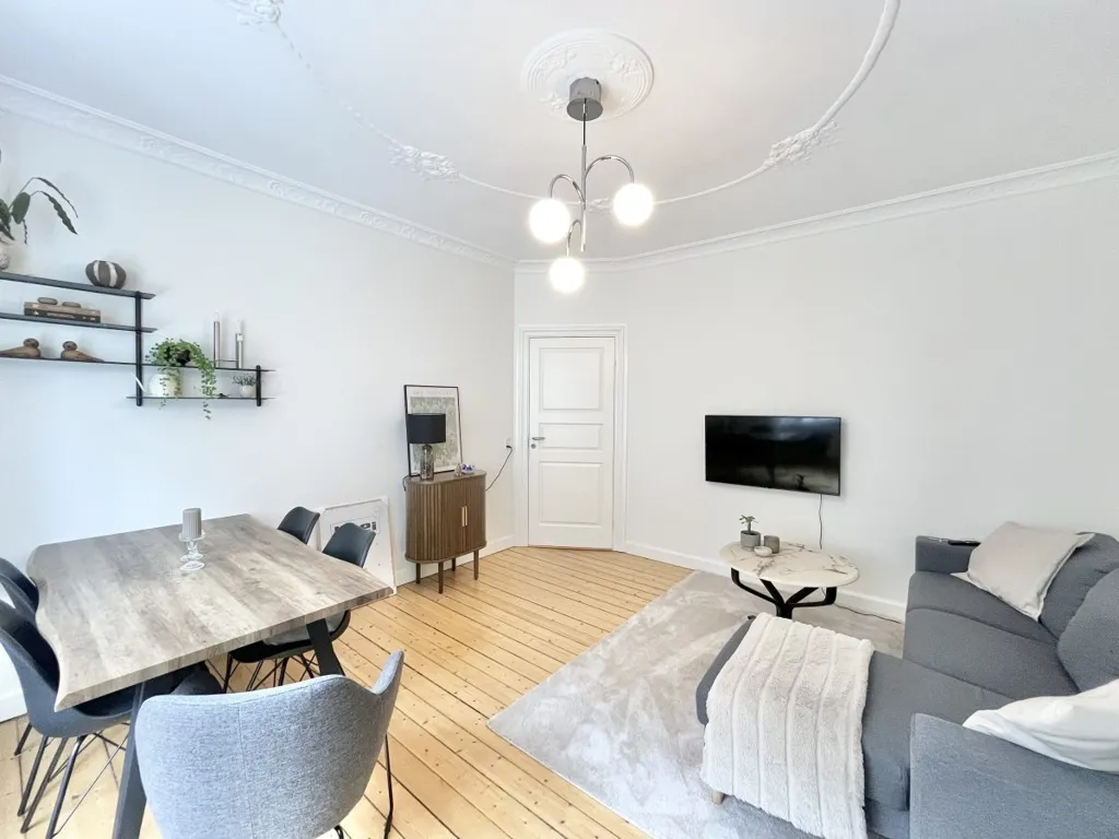 Séjour - Modern 2-Bedroom Apartment in Aalborg Centre