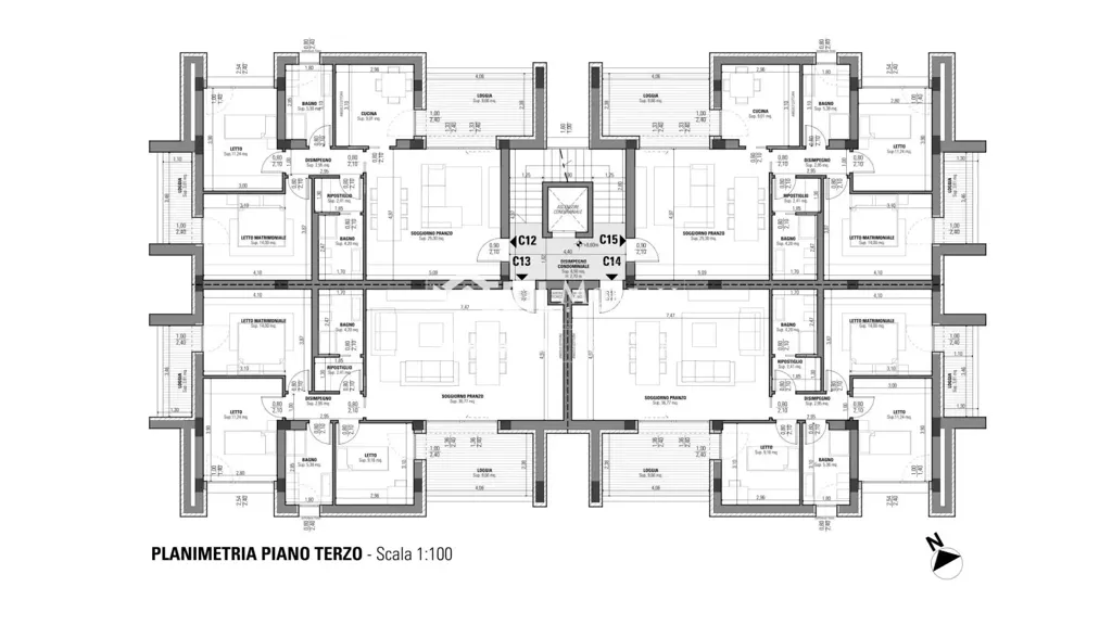 Plan - Luxury Apartment with Solar Panels in Modena