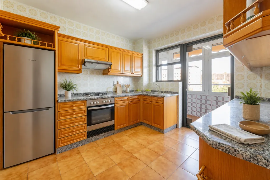 Cuisine - Apartment with River View and Terrace in Campanar