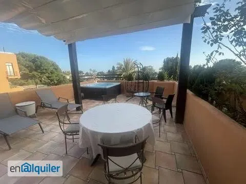 Terrasse - Duplex with Sea View and Jacuzzi in Estepona