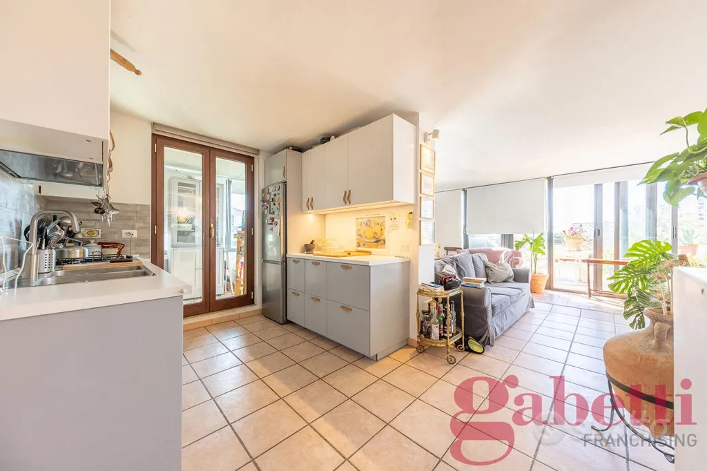 Köök - Loft with Large Terrace in Torrevecchia, Rome