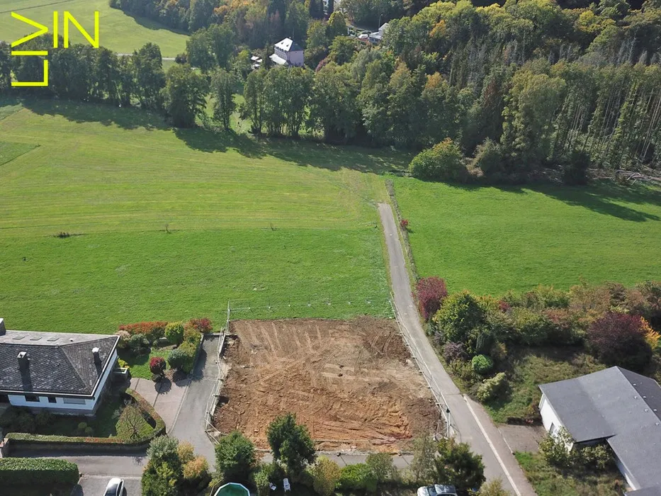 Vue aérienne - Terrain avec Autorisation de Bâtir à Oetrange