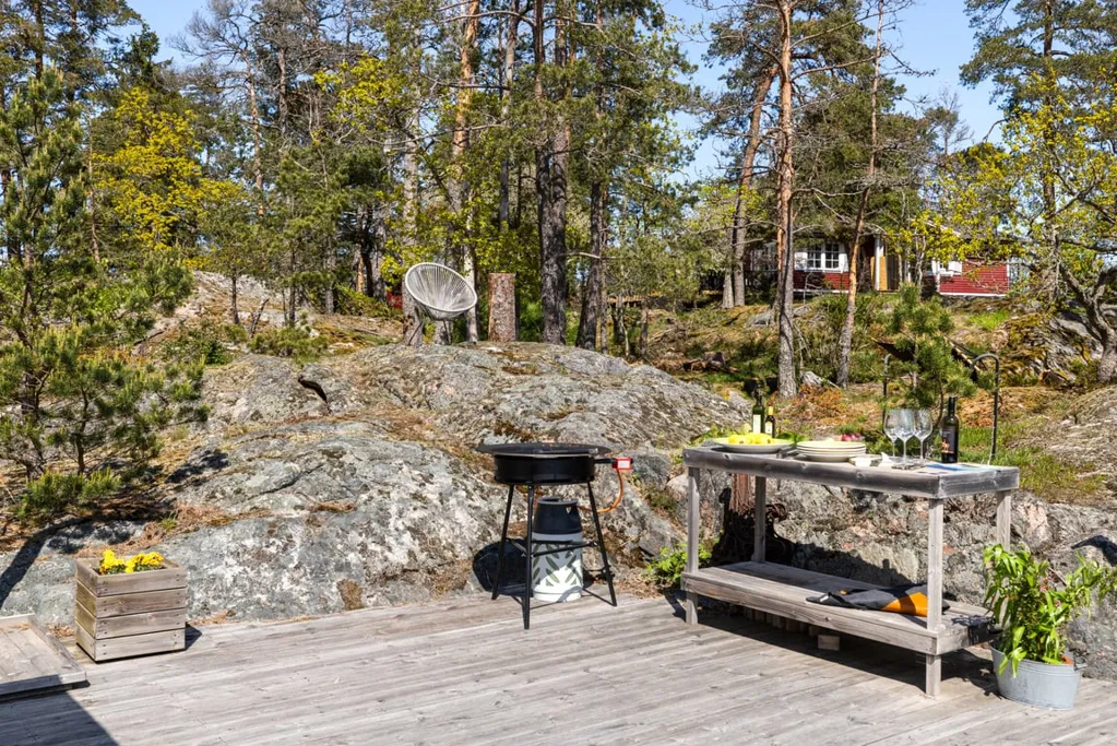Terrasse - Villa with Mountain Terrace View in Tyresö Brevik