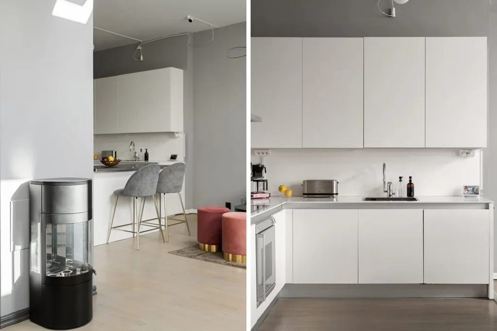 Köök - Penthouse with Impressive Ceiling Height in Fridhemsplan