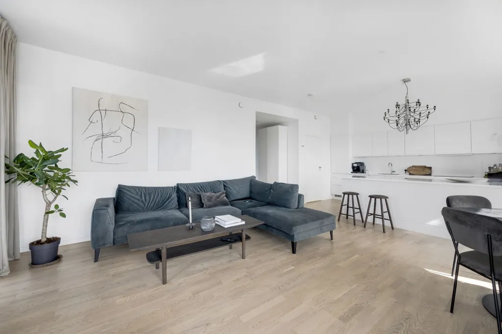 Séjour - 3-Bed Apartment with Balcony in Taffeltårnet