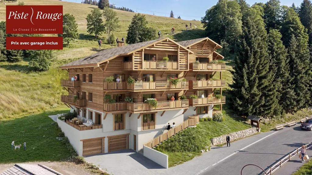 Õhuvaade - T3 with Garage in Le Clusaz Centre