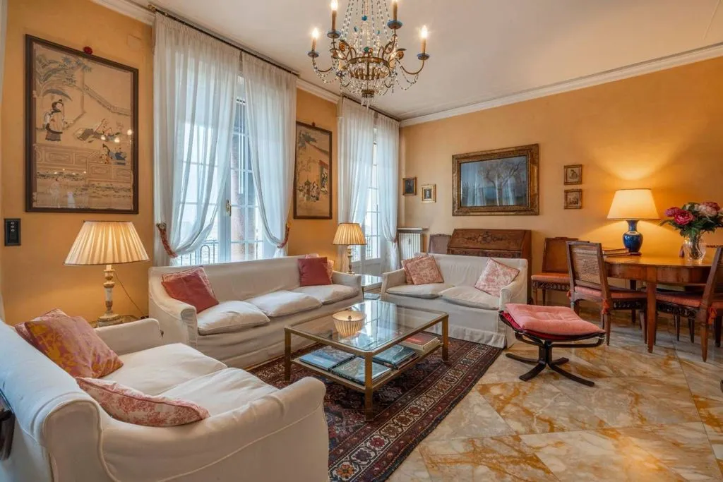 Séjour - Luxury Apartment with Panoramic Terrace in Genoa