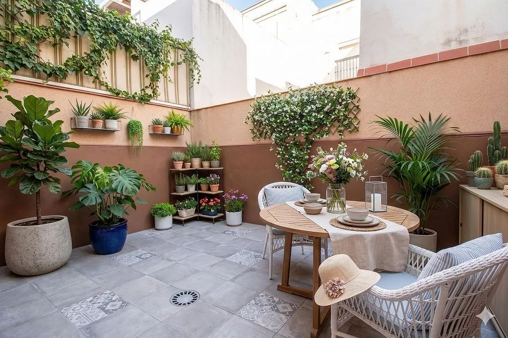 Garden - Chalet with Air Conditioning in La Rinconada