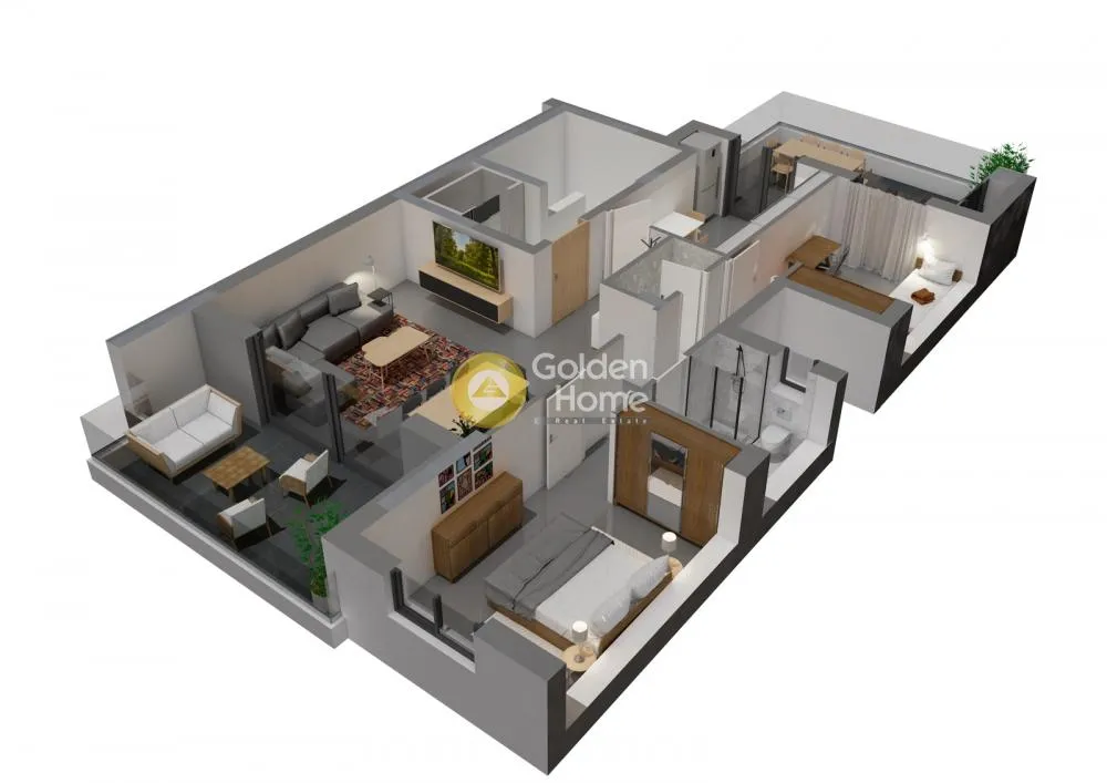 Plan - Modern Penthouse with Rooftop in Nea Elvetia