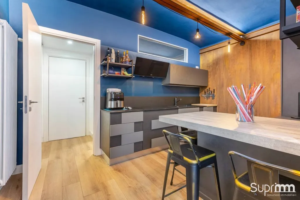 Cuisine - Restored Apartment with Private Courtyard in Turin