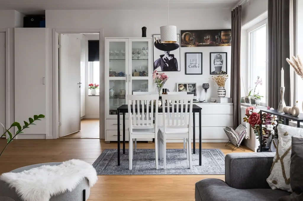 Séjour - Modern Flat with Balcony in Karlssons Äng