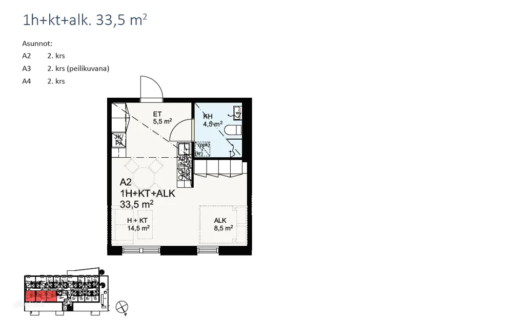 Plaan - Modern Apartment with French Balcony in Kangasala