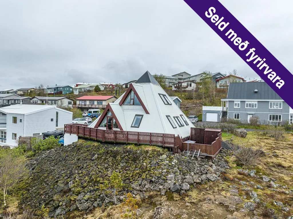 Vue aérienne - Terraced House with Garden in Hafnarfjörður