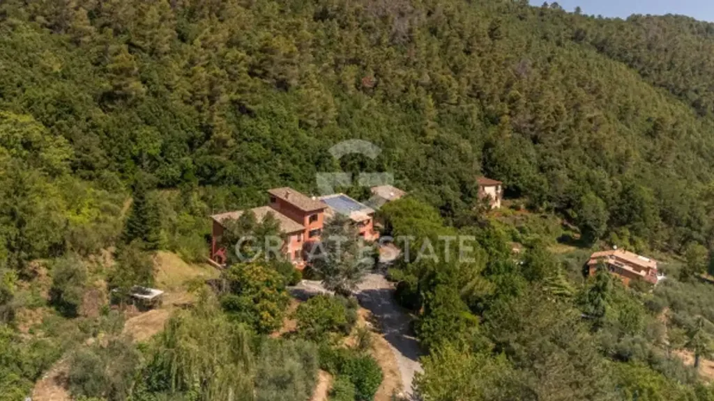 Vue aérienne - Restored Casale with Panoramic Views near Spoleto
