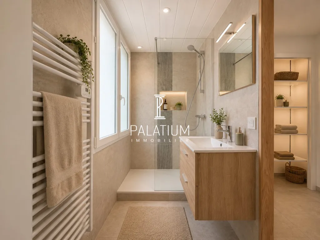 Salles de bain - Maison des Années 50 avec Terrasse à Gap