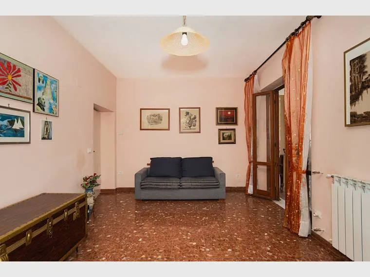 Living Room - Central Two-Bedroom Apartment in Formello