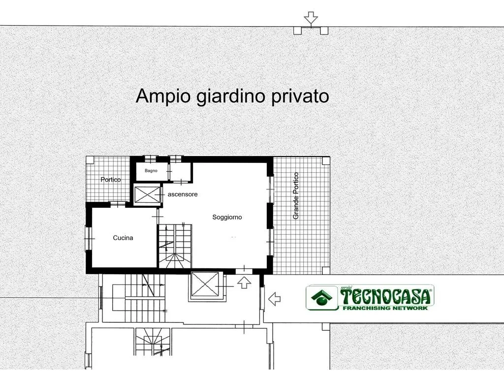 Planimetria - Villa with Private Garden in Cassina De' Pecchi