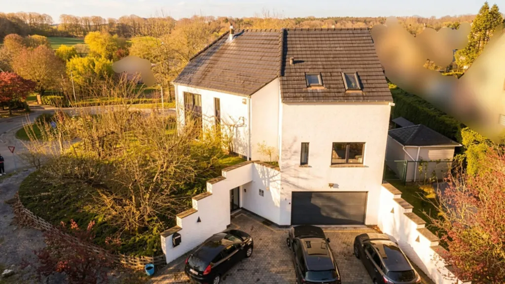 Aerial - Architectural Villa with Terrace in Wavre