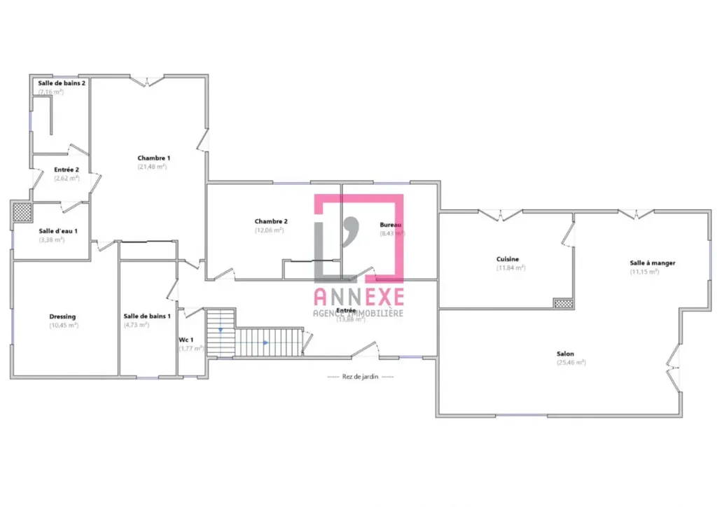 Floor Plan - 8-room house in Rochetaillée-sur-Saône