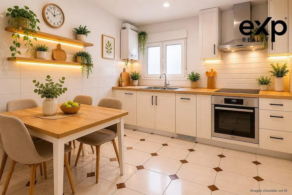 Cuisine - Apartment with Ascender in Vallobín, Oviedo