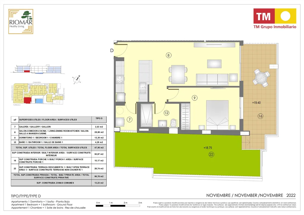 Plan - Modern Apartment with Pool in Mil Palmeras