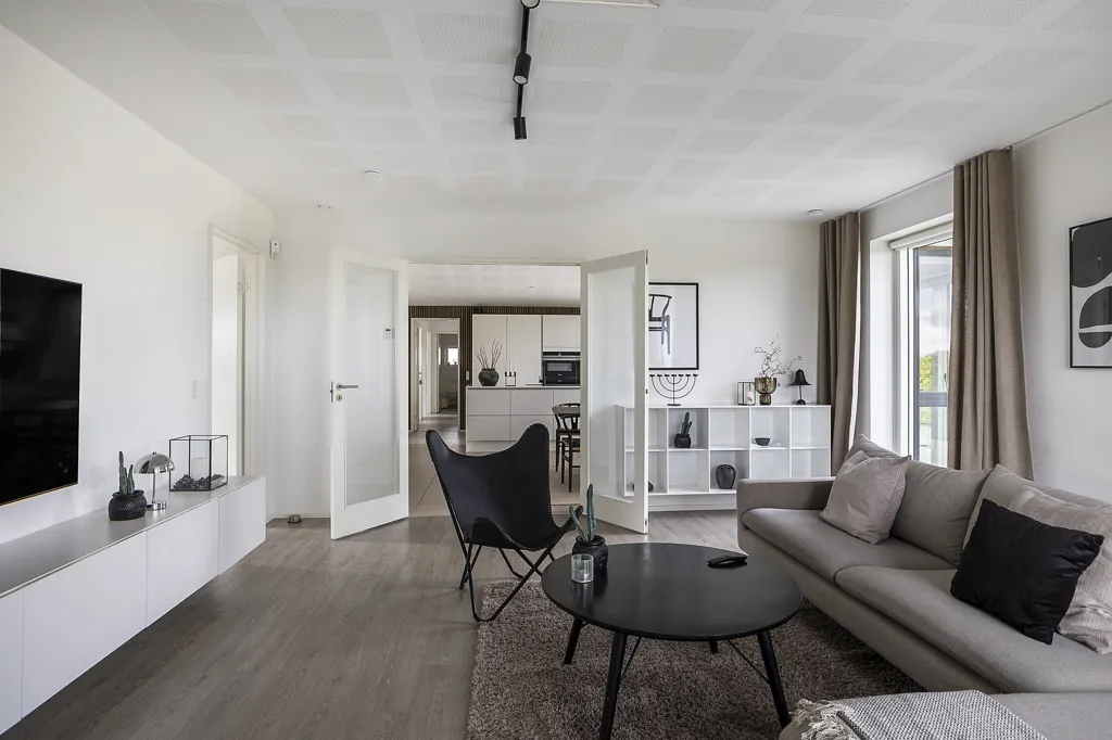 Séjour - Modern Villa with Terraced Garden in Struer