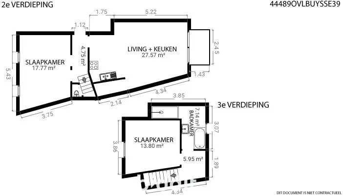 Plaan - Duplex Apartment with Terrace in Nevele