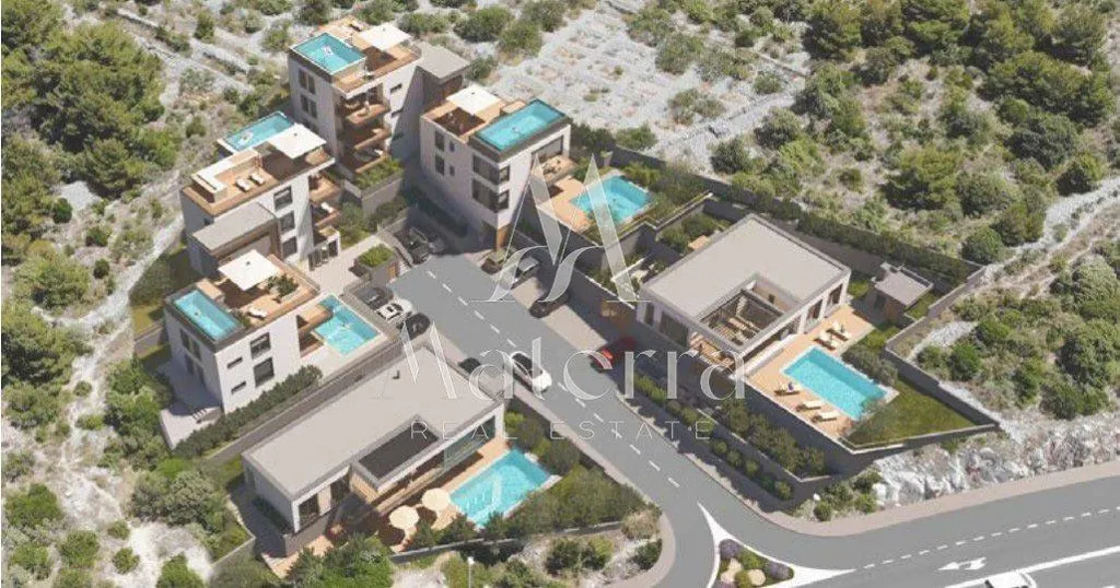 Õhuvaade - Modern Apartment with Private Garden in Primošten