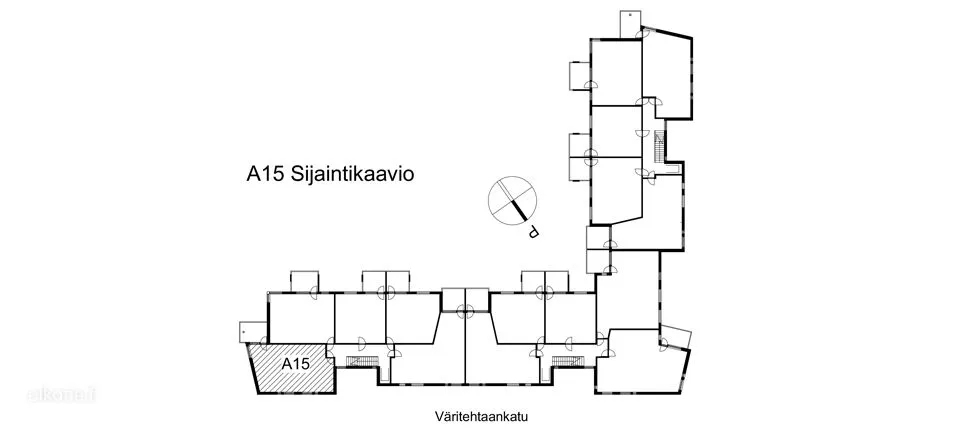 Floor Plan - Apartment with Balcony in Tikkurila, Vantaa
