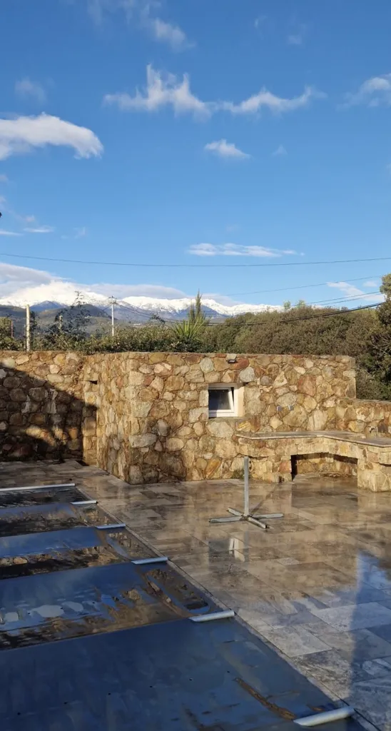 Terrasse - Bergerie avec Piscine et Terrasse à Ventiseri